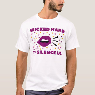 T-shirt Chemise violette/jaune Wicked Hard to Silence Us