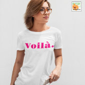 T-shirt Chemise Voilà, Cadeau Français, Parole