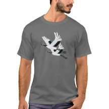 Chemise volante de deux grues