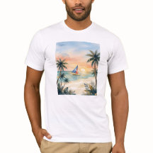 Chemise Watercolor Boracay Sunset Beach Philippine