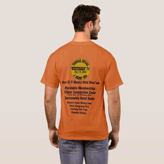 T-shirt Chemise Westercon 74 T (double face) (Dos entier)