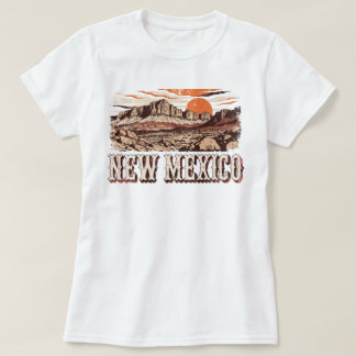 T-shirt Chemise Western Vintage Desert du Nouveau-Mexique