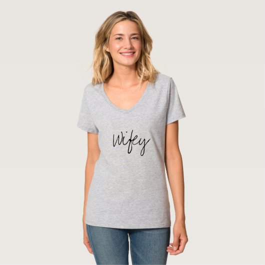 T-shirt Chemise WIfey (Devant entier)