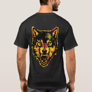 T-shirt Chemise Wild & Free – Tee graphique Loup Né pour C