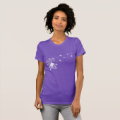 T-shirt Chemise Windflower Tee Design Pissenlit pour Femme (Devant entier)