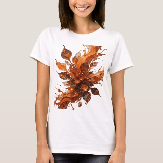 T-shirt Chemise Witty Orange ORANGE FLUX Statement (Devant)