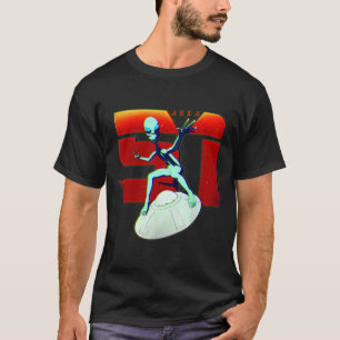 T-shirt Chemise Zone 51 Alien Vert Ufo Soucoupes Volantes