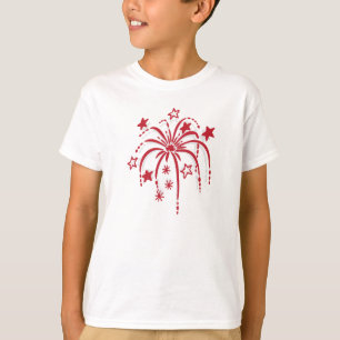 T-shirt Chemises 4 juillet patriotiques Fireworks