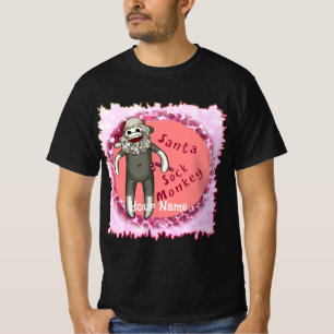 T-shirt chemises à manches longues singe de chaussette de 