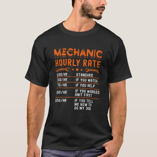 T-shirt Chemises à tarif horaire mécanique Funny Voiture C (Devant)