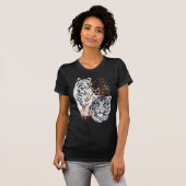 T-shirt Chemises blanches de tigres (Devant entier)