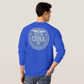 T-shirt Chemises Caduceus CRNA (Dos entier)