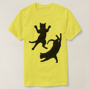 T-shirt Chemises Cat Mens Silhouette de chat drôle