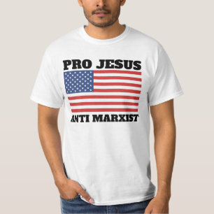 T-SHIRT CHEMISES CHRÉTIENNES PRO JÉSUS ANTI-MARXISTES