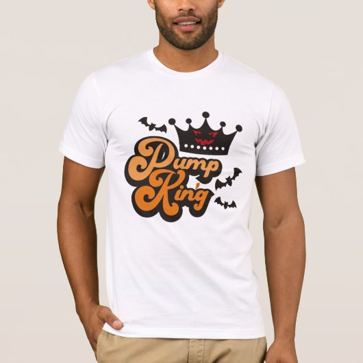T-shirt Chemises Citrouilles Halloween à la pompe pour adu (Devant)