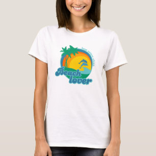 T-shirt Chemises d'amant de plage rétros