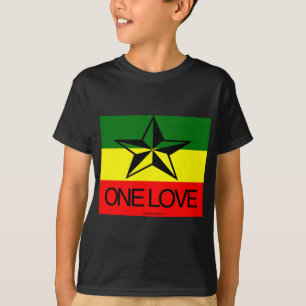T-shirt Chemises d'amour de Rasta un
