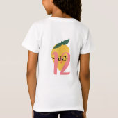 T-Shirt Chemises d'anniversaire de caractère de citron (Dos)