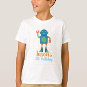 T-shirt Chemises d'anniversaire de robotique de robot pour (Devant)