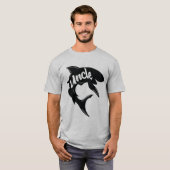 T-shirt Chemises d'anniversaire d'oncle Baby Shark (Devant entier)