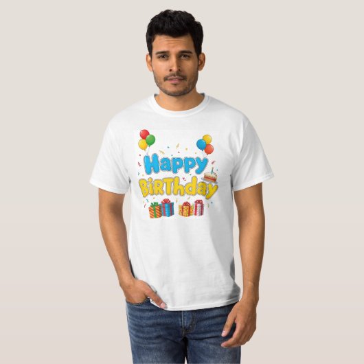 T-shirt Chemises d'anniversaire en famille | Correspondanc (Devant entier)