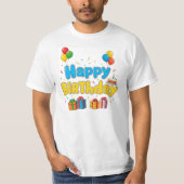 T-shirt Chemises d'anniversaire en famille | Correspondanc (Devant)