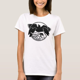 T-shirt Chemises d'art Raven femmes Crow dame / Raven Tops