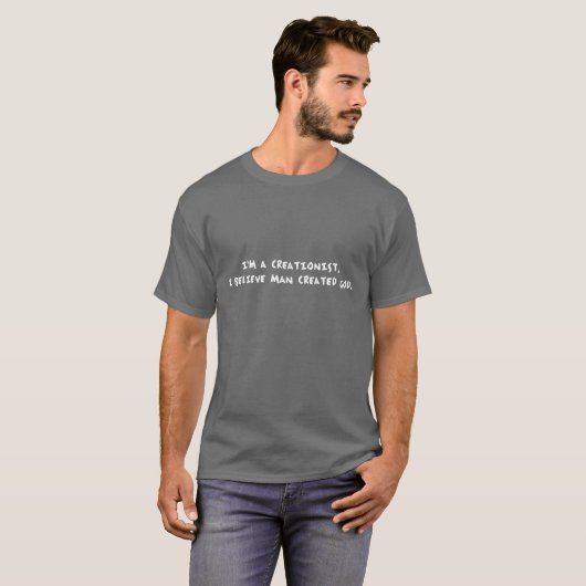 T-shirt Chemises d'athée d'Antitheist (Devant entier)