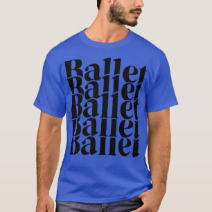 T-shirt Chemises De Ballet Rétro Pour Femmes Ados Filles B