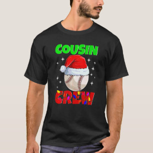 T-shirt Chemises de baseball Cousin Crew de Noël Famille X