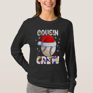 T-shirt Chemises de baseball Cousin Crew de Noël Famille X