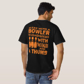 T-shirt Chemises de Bowling Dormir avec le cadeau Bowler (Dos entier)
