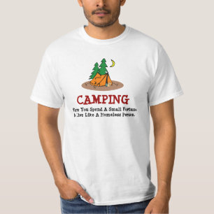 T-shirt Chemises de camping drôles