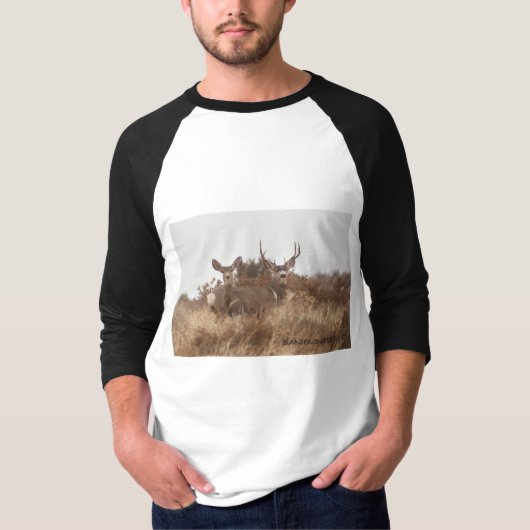 T-SHIRT CHEMISES DE CERFS COMMUNS DE MULE (Devant)