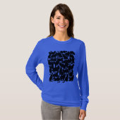 T-shirt Chemises de chat pour femmes Chemises de chat Hall (Devant entier)