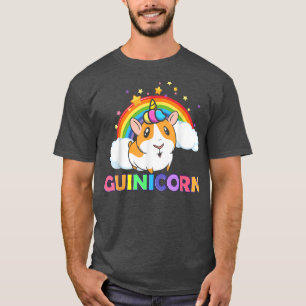 T-shirt Chemises de cochons d'Inde pour filles Licorne de
