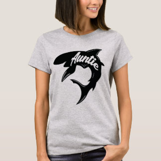 T-shirt Chemises de couples de tante Baby Shark Matching