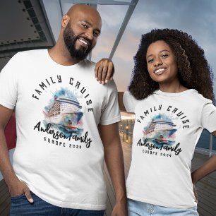 T-shirt Chemises de croisière famille assorties Vacances