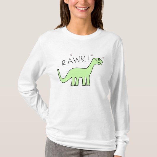 T-shirt Chemises de dames Bronto Rawr (Devant)