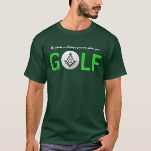 T-shirt Chemises de golf maçonniques personnalisées   Chem