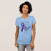T-shirt Chemises de jour de conscience de fibromyalgie (Devant entier)