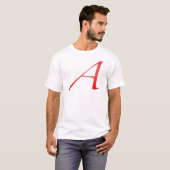 T-shirt Chemises de la lettre d'écarlate "A" (Devant entier)