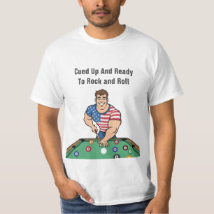 T-shirt Chemises de l'équipe de ligue de thème de billard