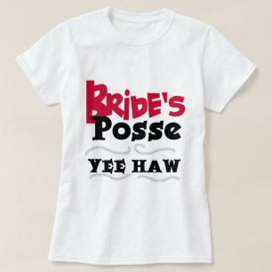 T-shirt Chemises de mariée Posse Bachelorette Party