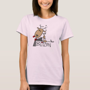 T-shirt Chemises de Noël et Cadeaux du Renne Blitzen