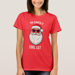 T-shirt chemises de noël femmes et santa claus tracker