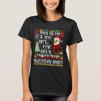 T-shirt Chemises de Noël Laides Trop Chaudes Aigle Oiseau