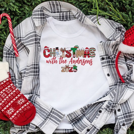 T-shirt Chemises de Noël Monogrammes