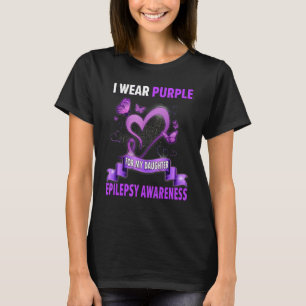 T-shirt Chemises De Sensibilisation À L'Épilepsie Je Porte