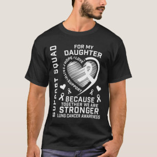 T-shirt Chemises de sensibilisation au cancer du poumon Fi
